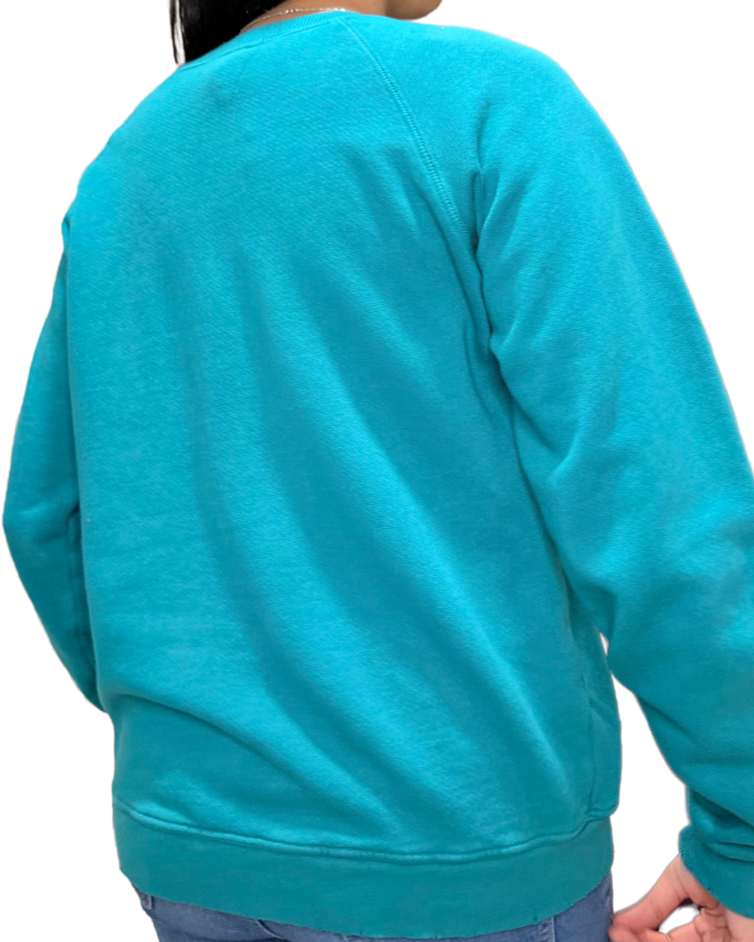 CALIFORNIA CREW SWEATSHIRT IN TEAL