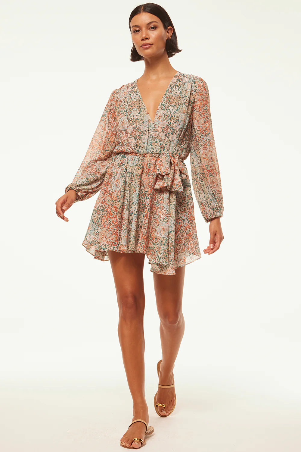 CARIA DRESS IN OMBRE TAPESTRY - Romi Boutique