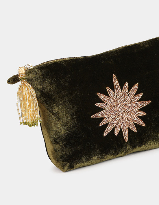 STAR MAKE UP BAG SMALL IN KHAKI