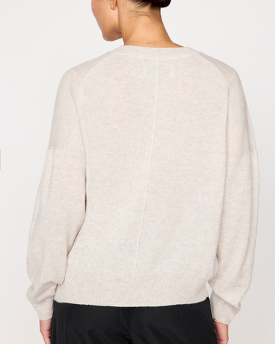 ARIE CREWNECK SWEATER IN MIST MELANGE