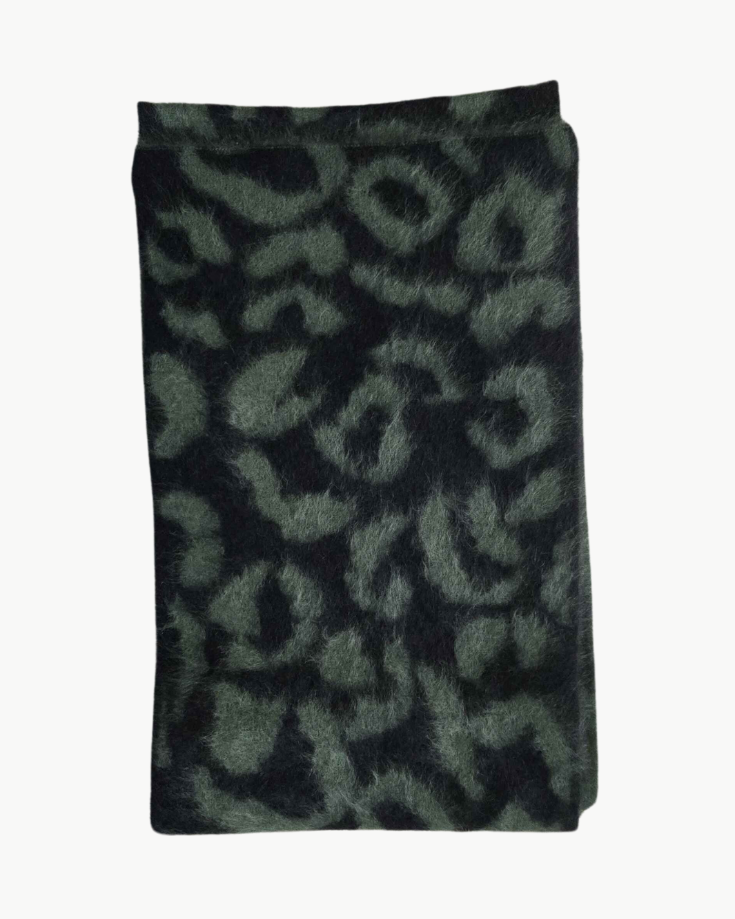 BRUSHED LEOPARD SCARF IN JUNGLE/NIGHT