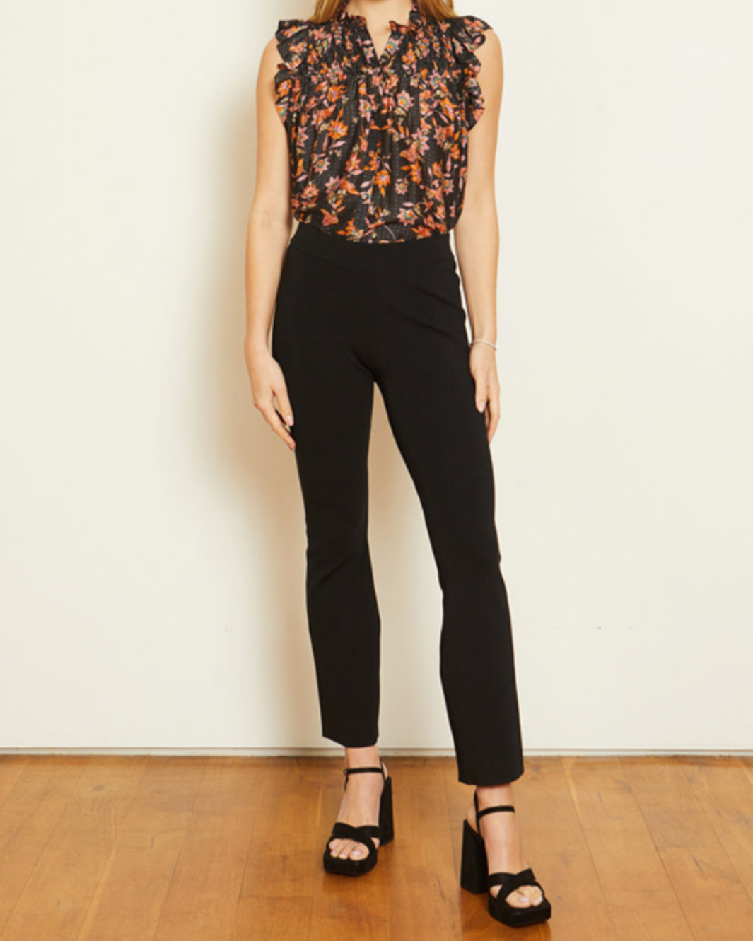 EVELYN TOP IN FOLK ART FLEUR