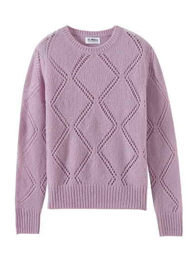 VIVIENNE CASHMERE CREW IN LILAC