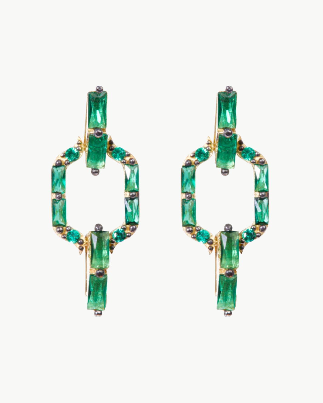 LIAM EARRINGS IN EMERALD