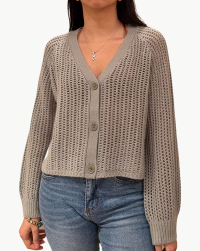 YASMEEN SLOUCHY CARDIGAN IN EUCALYPTUS