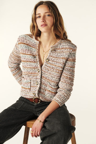 GUSPA CARDIGAN IN BEIGE