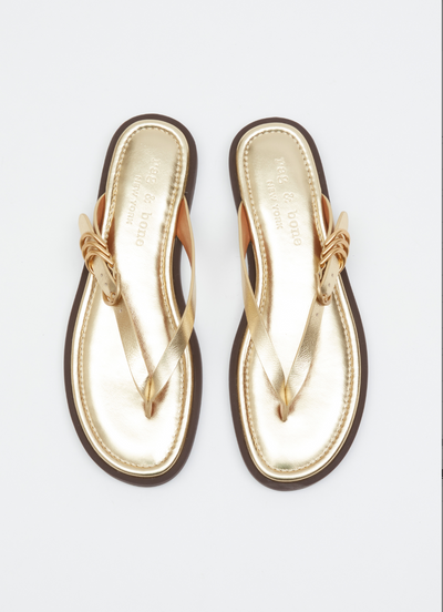 GIA THONG SANDAL IN GOLD