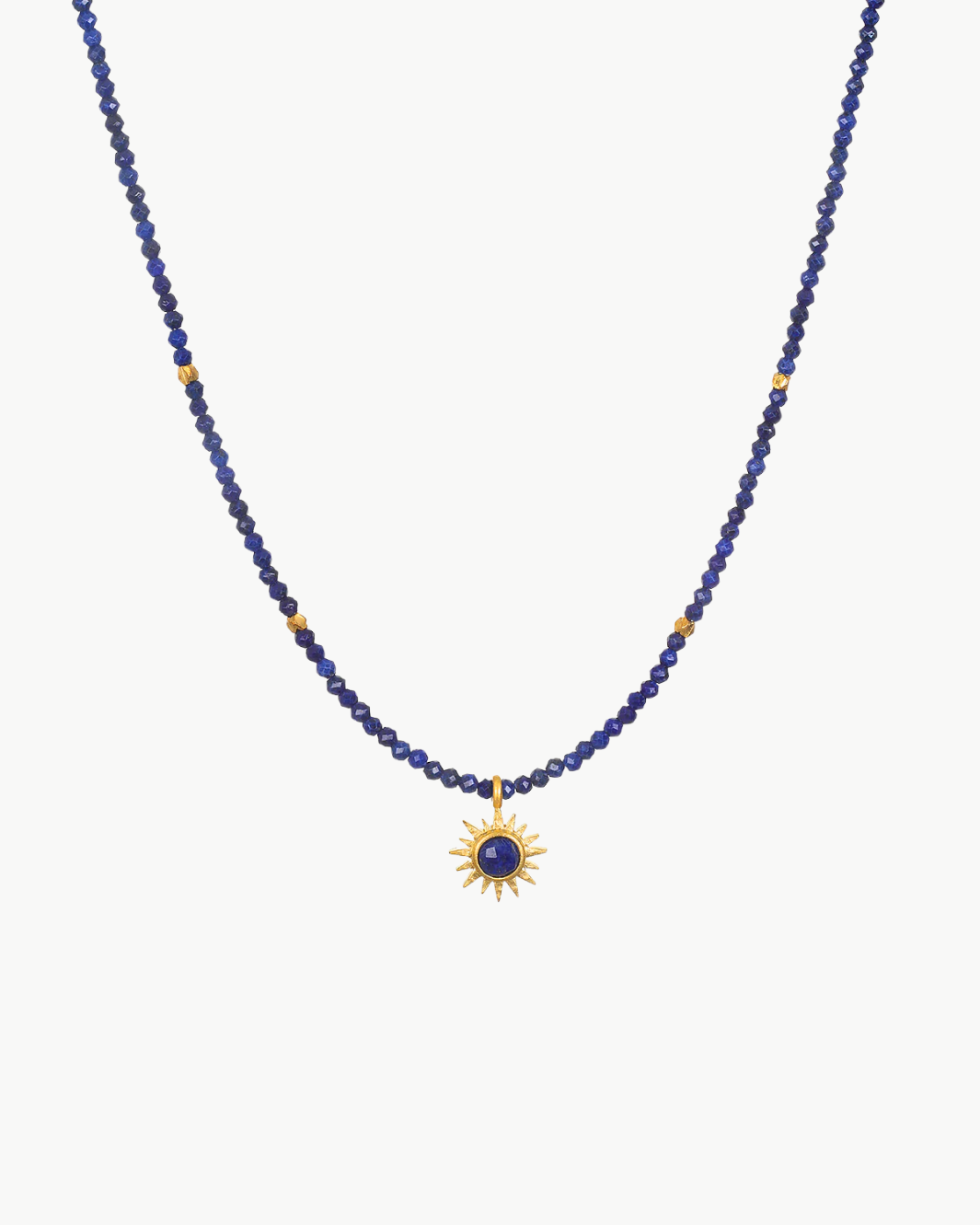 LIGHT SEEKER LAPIS STARBURST NECKLACE