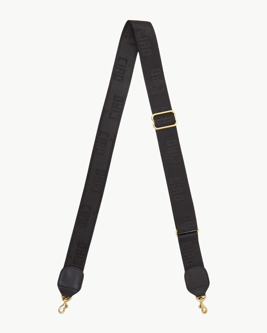 ADJUSTABLE CROSSBODY STRAP IN BLACK TONAL CIAO