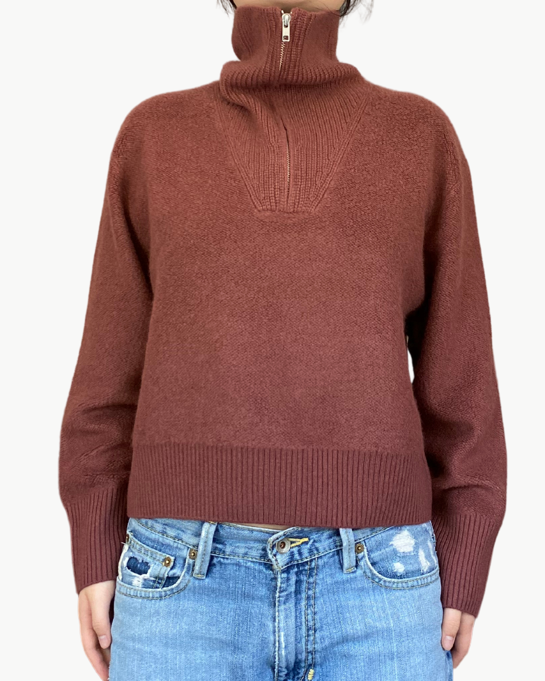 TINSLEY HALF ZIP PULLOVER IN CIMARRON