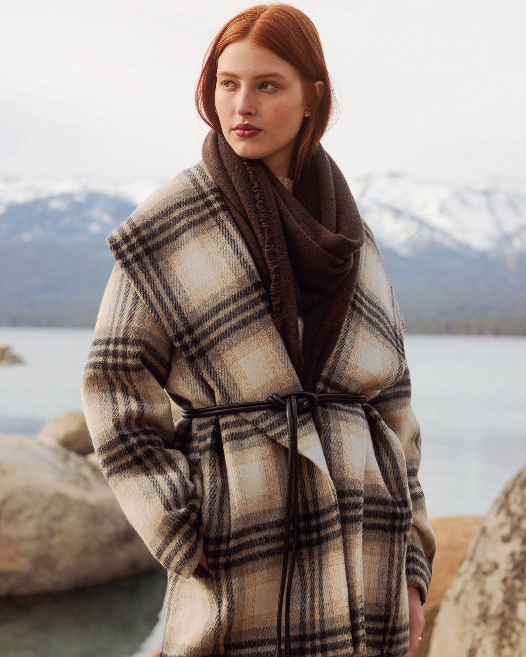 FINLEY PLAID COAT IN HERITAGE PLAID