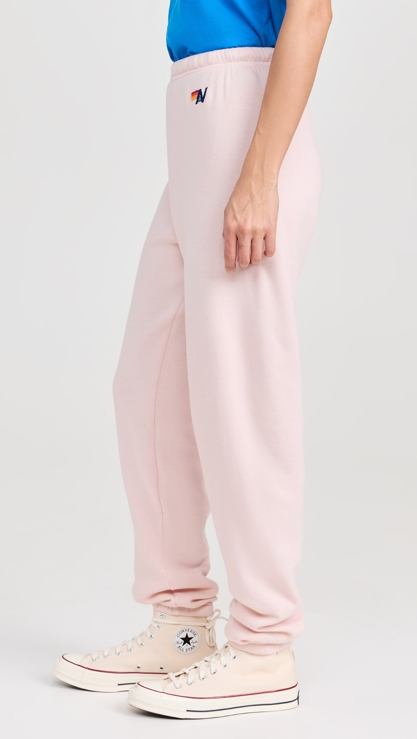 LOGO SWEATPANTS IN LIGHT PINK