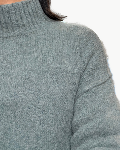 MYTHE KNIT PULLOVER IN SAGE