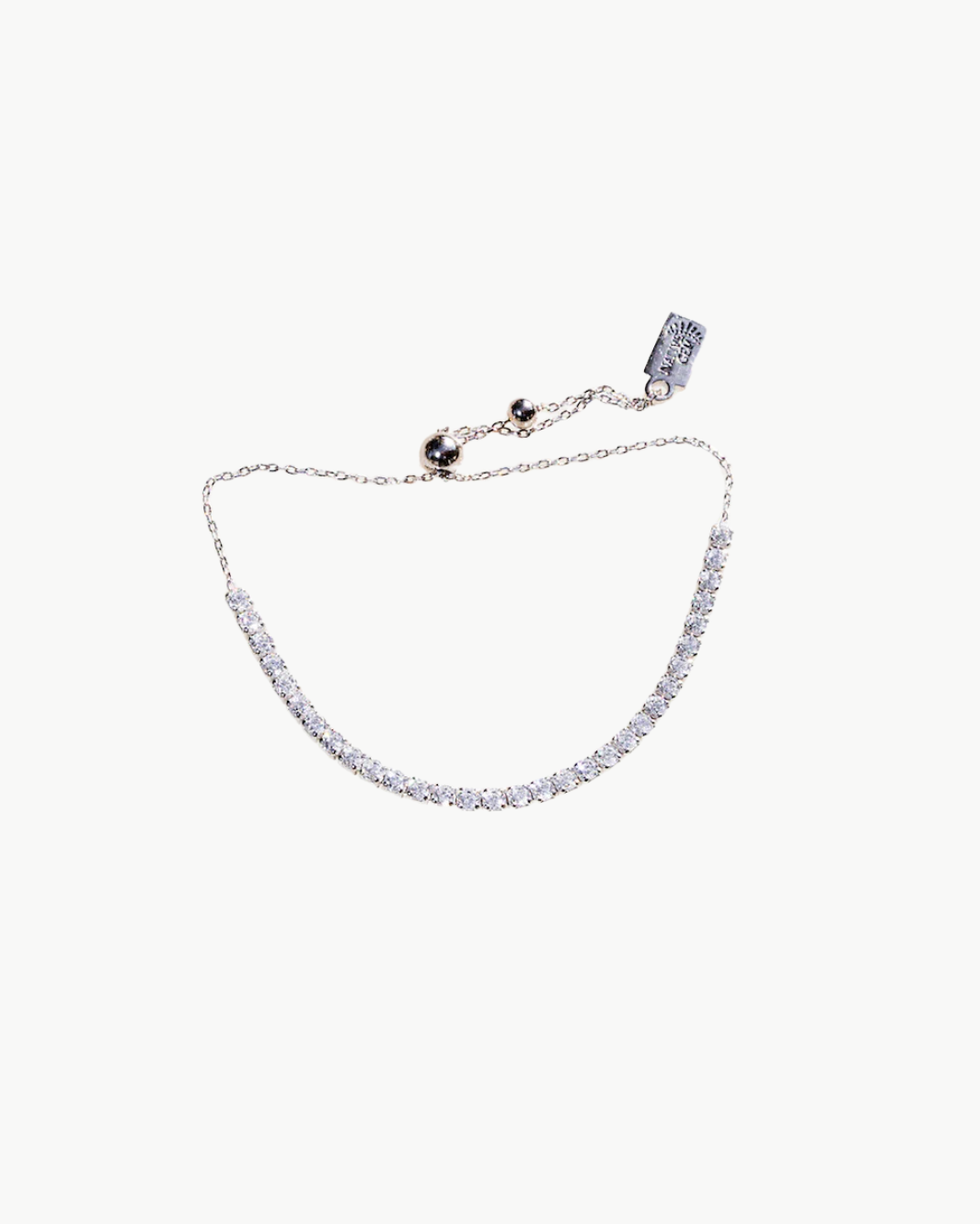 TENNIS BRACELET IN SHIMMER SILVER