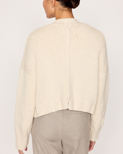 ASHER CARDIGAN IN IVORY