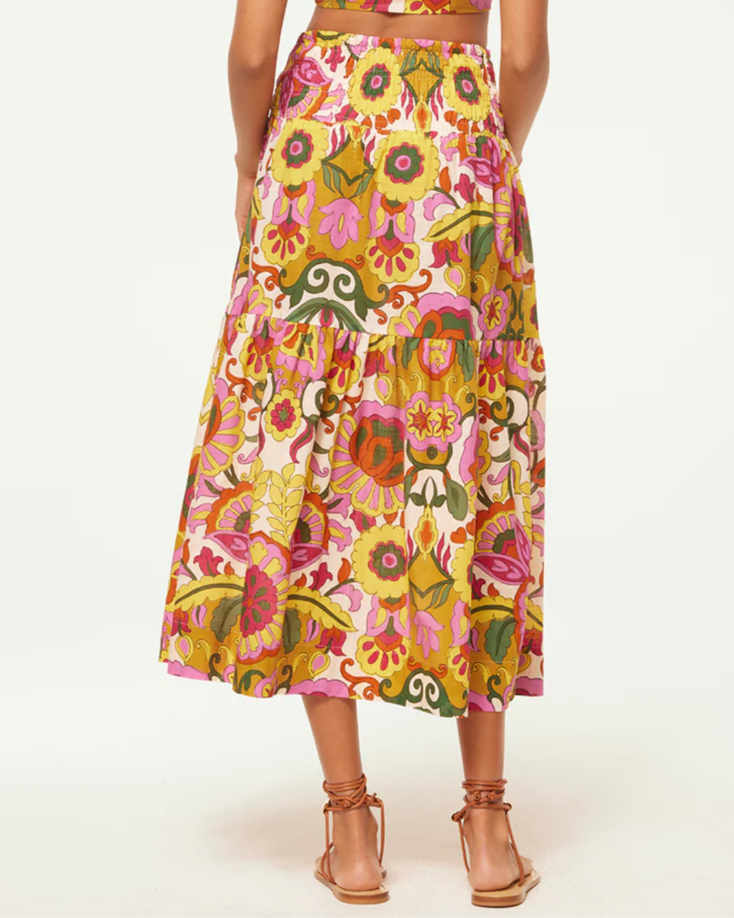 ELLEN SKIRT IN FLORAL CORSICA MULTI