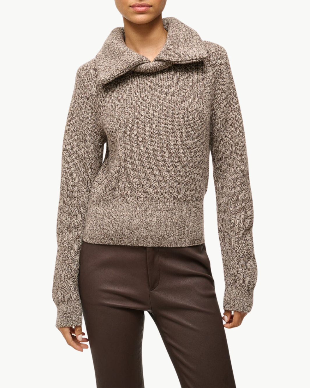 CHRISTOPHER SWEATER IN MOCHA MELANGE