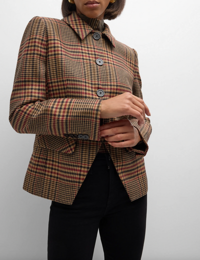 AIRE DICKEY JACKET IN CAMEL/BLACK