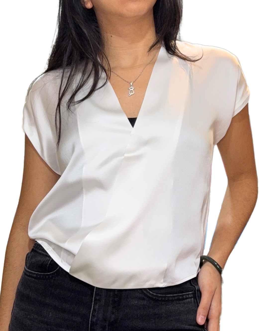 GO WRAPPER'S DELIGHT TOP IN WHITE