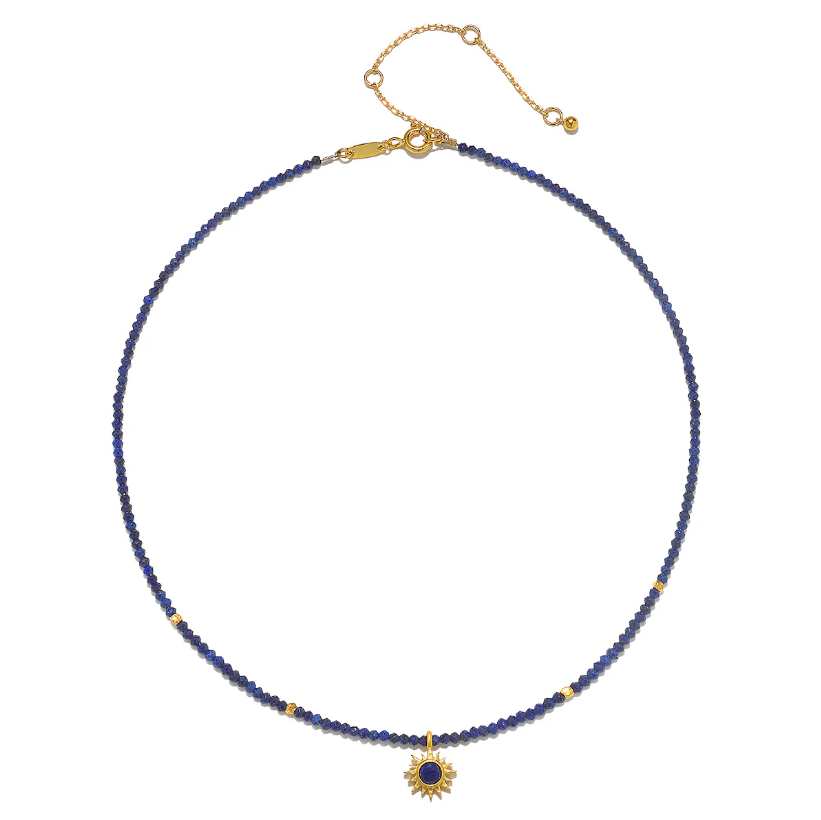 LIGHT SEEKER LAPIS STARBURST NECKLACE