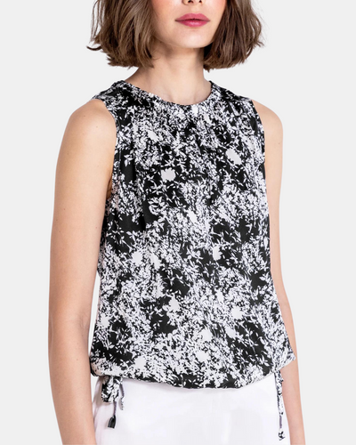 GO LUXE DRAW ME IN TOP PRINTED IN NIGHTSHADES - Romi Boutique