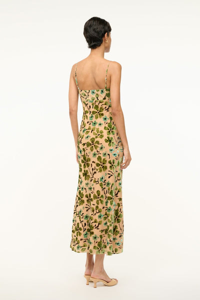 DIANNA DRESS IN MOSS FLORAL TAPESTRY