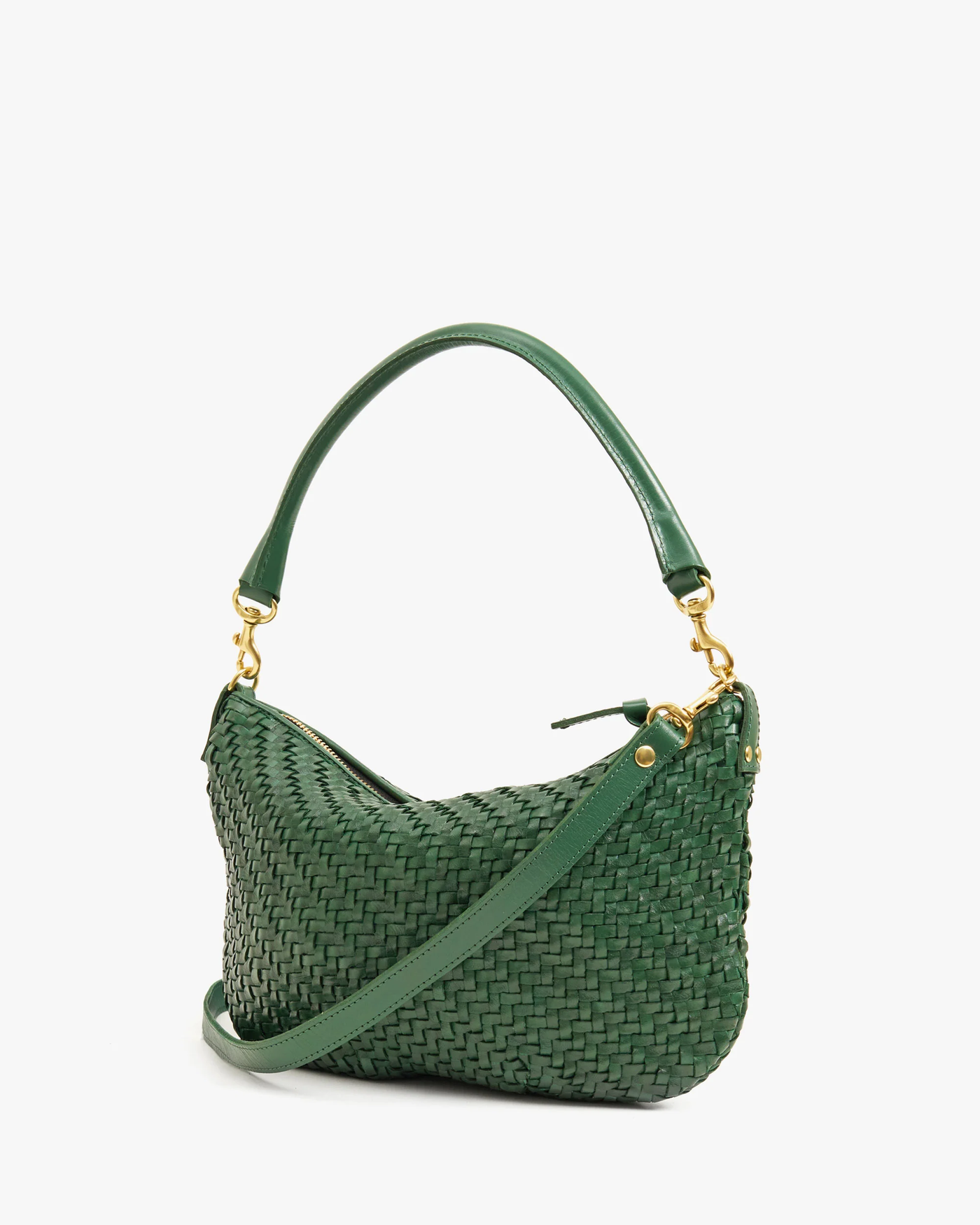 PETIT MOYEN MESSENGER WOVEN ZIG ZAG IN EVERGREEN