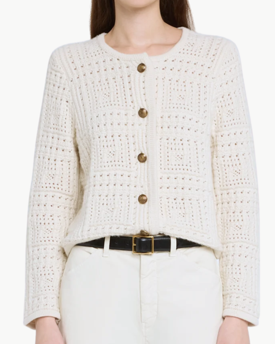 HARRY SWEATER JACKET IN IVORY