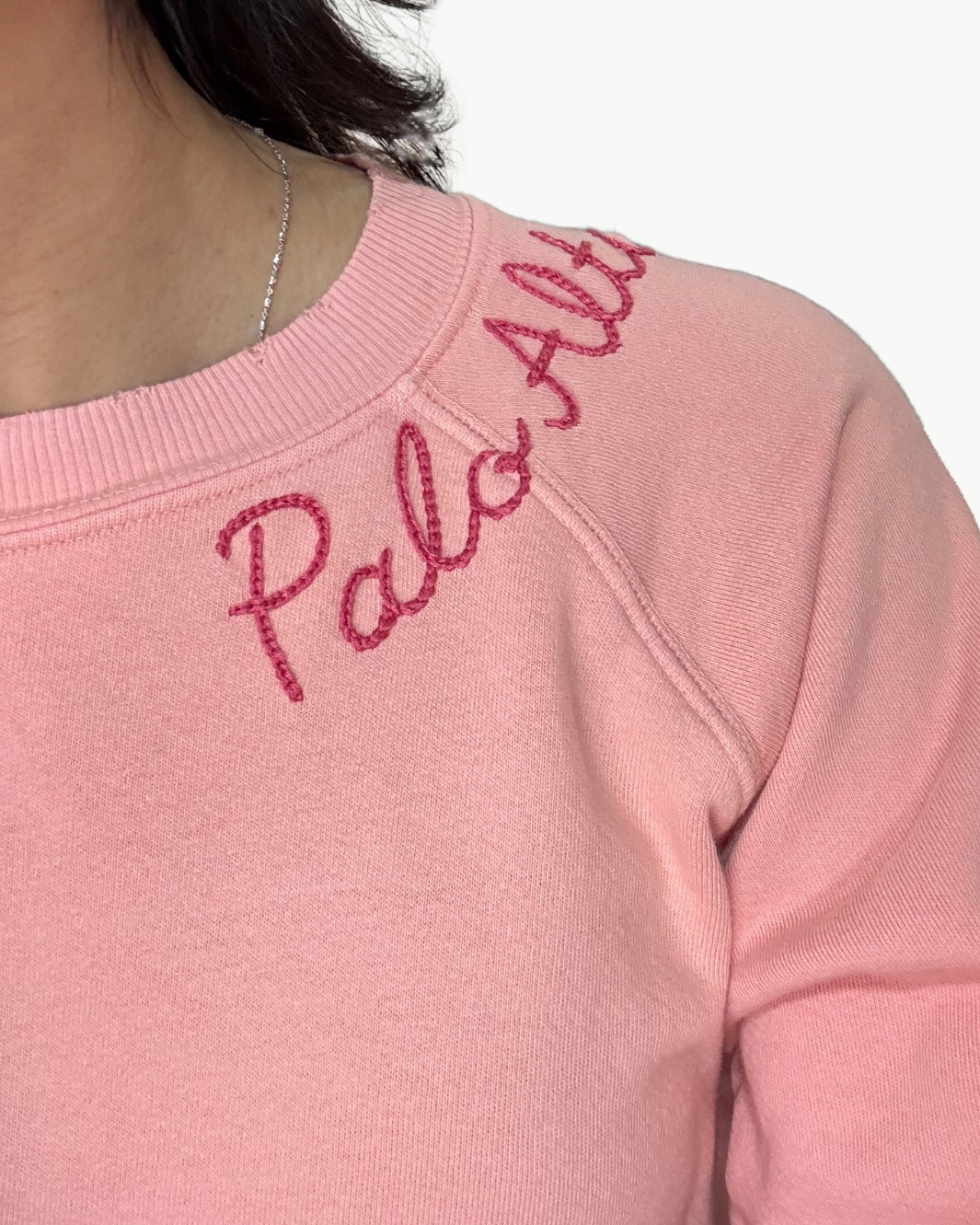 PALO ALTO CREW SWEATSHIRT IN POWDER PINK