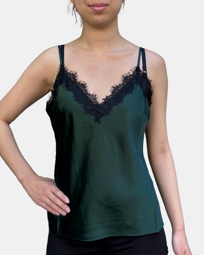 CIARLO LACE-TRIM TOP IN PINE