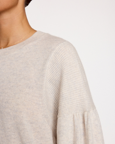 ARIE CREWNECK SWEATER IN MIST MELANGE