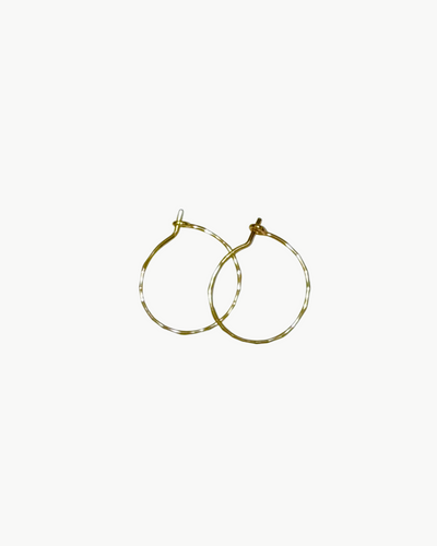 SMALL GOLD HOOP EARRING