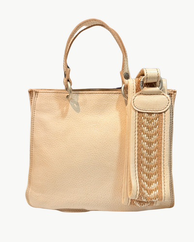 SHOPPING BAG IN CREAM