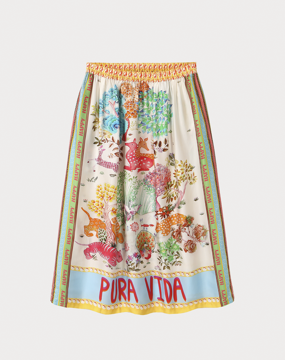 VANESSA MIDI SKIRT IN PURA VIDA