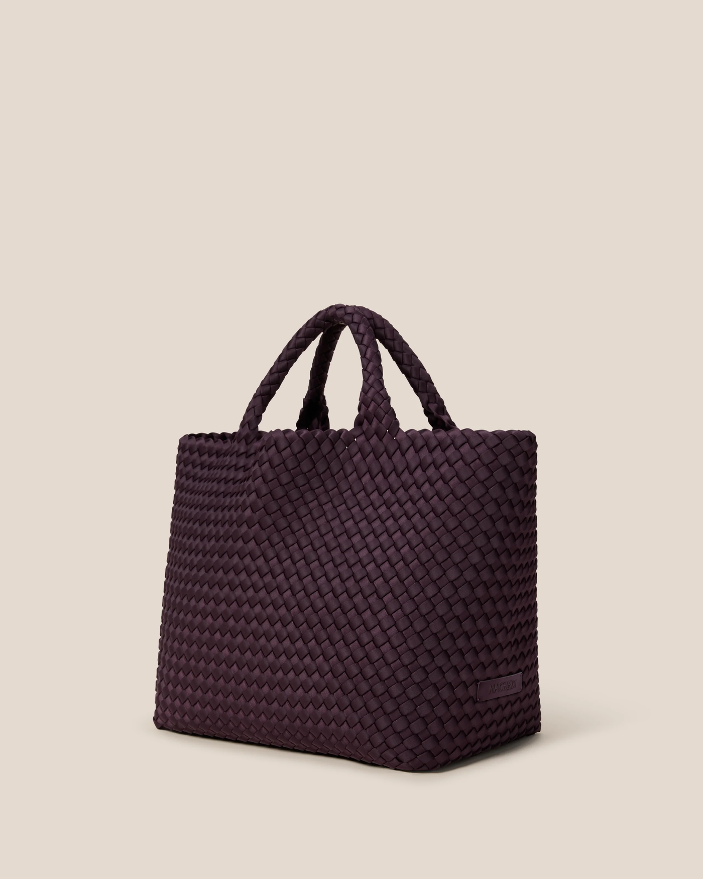 ST. BARTHS MEDIUM TOTE IN AUBERGINE