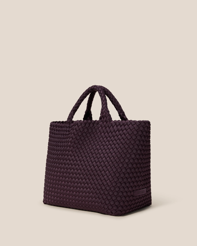 ST. BARTHS MEDIUM TOTE IN AUBERGINE