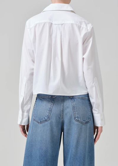 FINO CROPPED SHIRT IN OPTIC WHITE