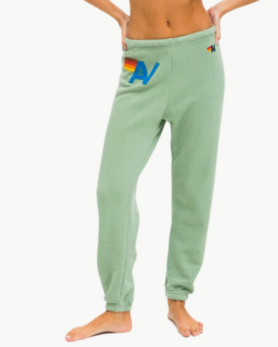 LOGO STITCH WOMENS SWEATPANTS IN SAGE