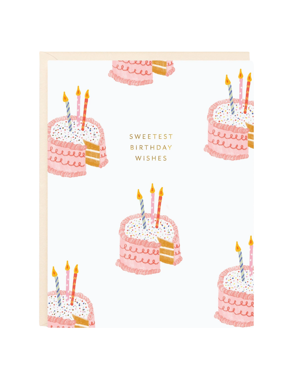 SWEETEST OF BIRTHDAYS CAKE GREETING CARD