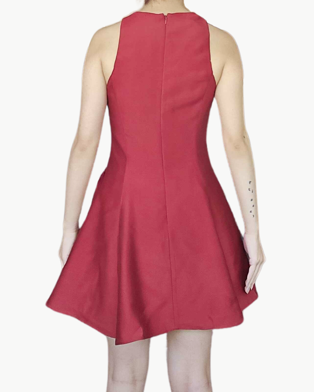 MINI HEIKE DRESS IN ROUGE