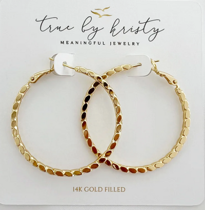 GOLDIE HOOPS IN GOLD