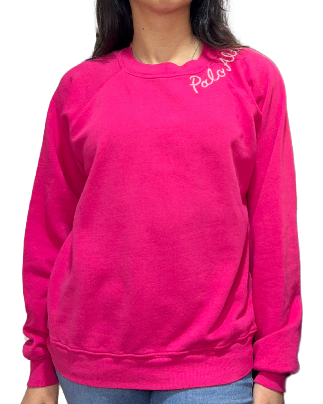 PALO ALTO CREW SWEATSHIRT IN FUCHSIA PINK