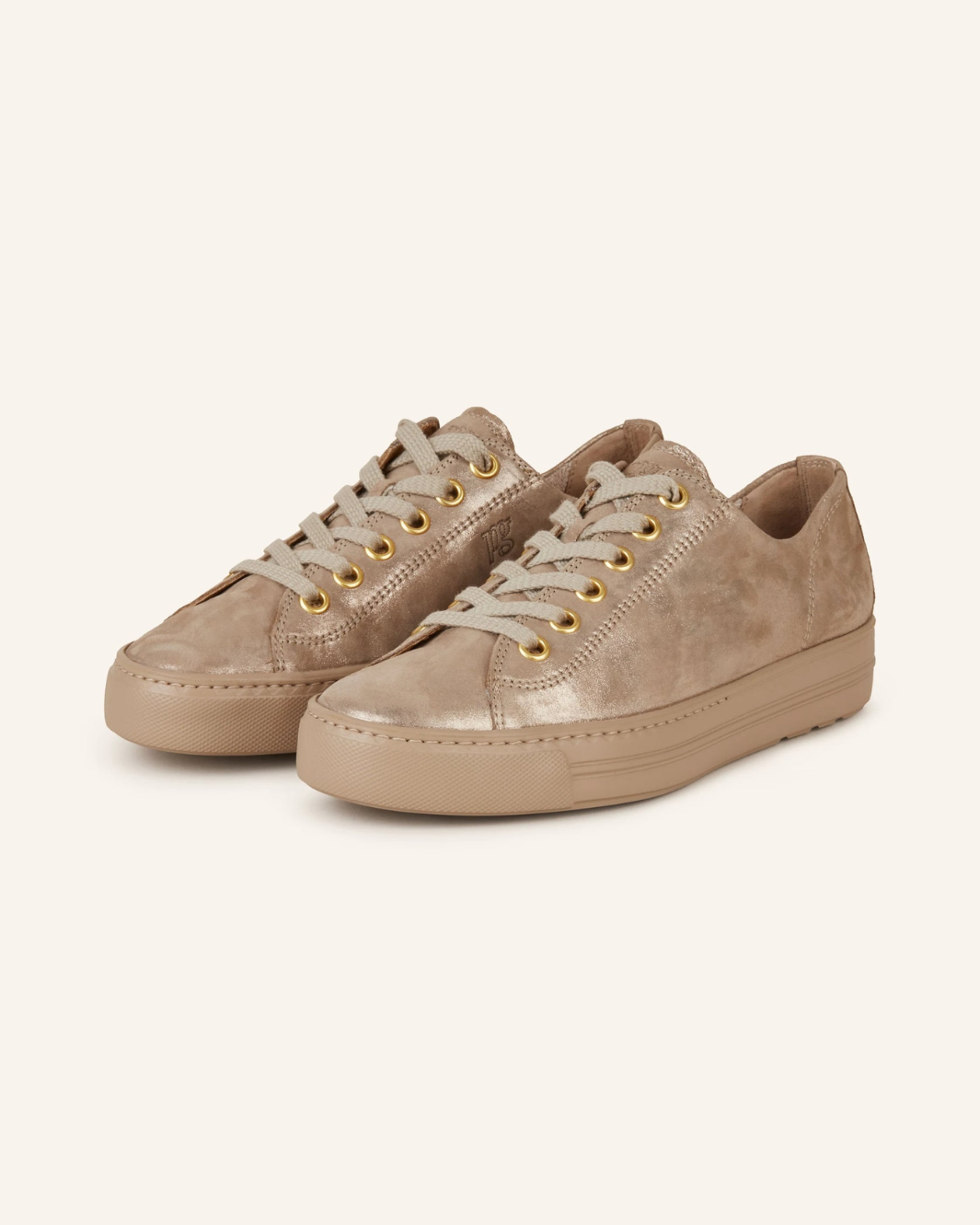 HADLEY SNEAKER IN CHAMPAGNE GLOSSY ANTIC