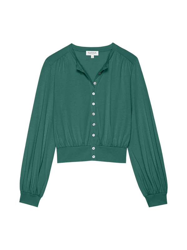 OLIVE BLOUSE IN SPRUCE