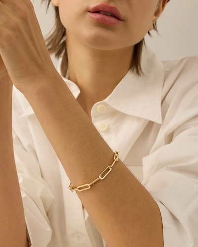 ANDI SLIM BRACELET IN HIGH POLISH GOLD