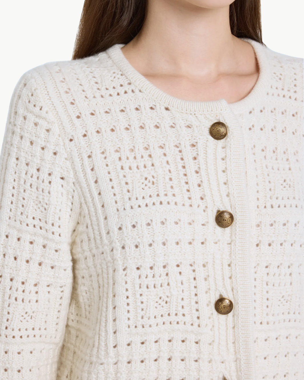 HARRY SWEATER JACKET IN IVORY