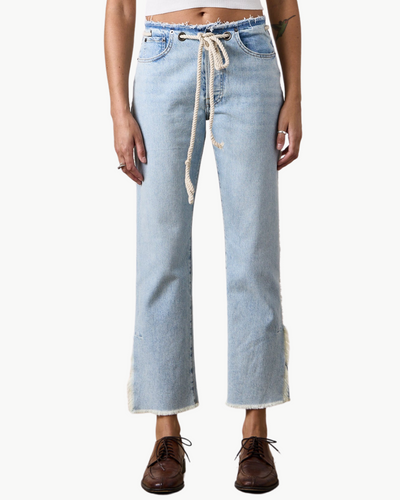 PENNY RELAXED TIE WAIST JEAN IN SUNSHINE WASH