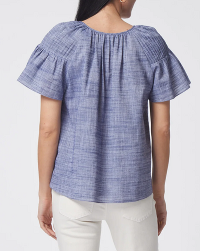 AILEEN BLOUSE IN BLUE CHAMBRAY