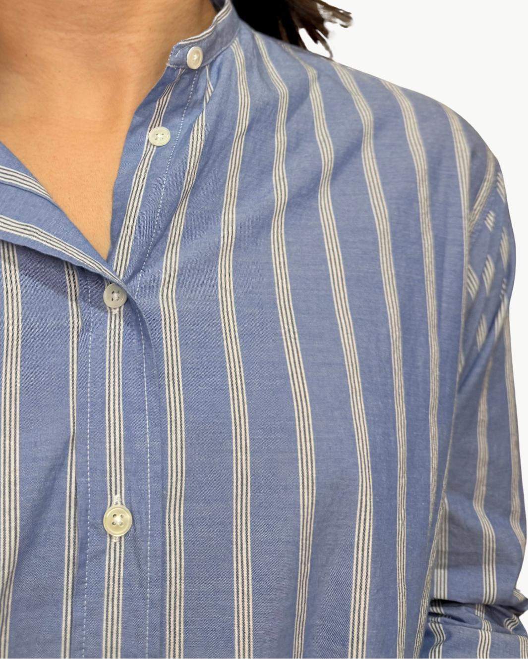 CRISTAL WOVEN SHIRT IN BLUE