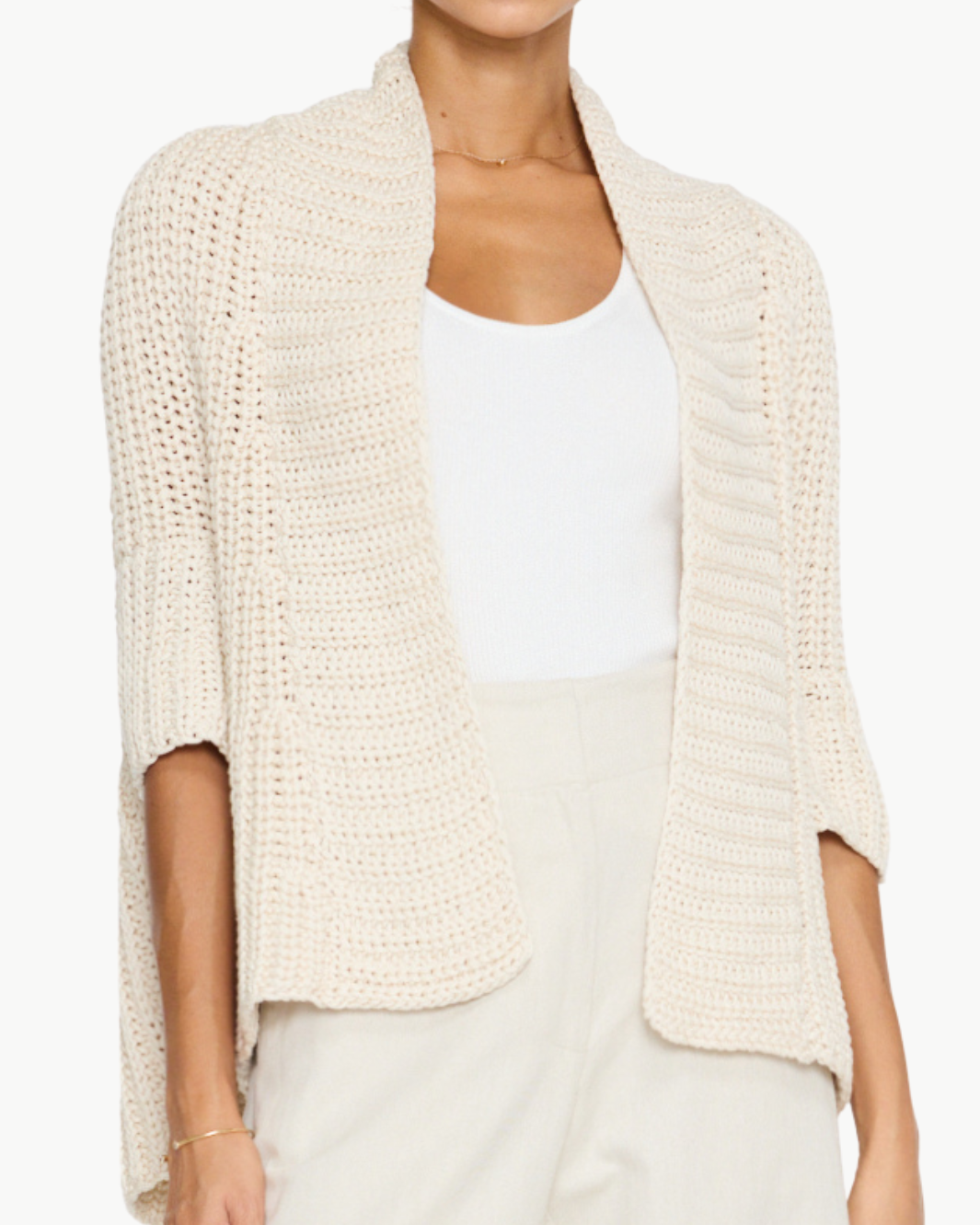 FIDA SHRUG IN ALMOND